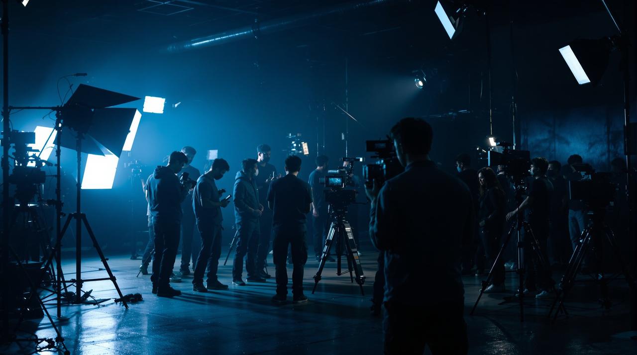 女神视频制作现场