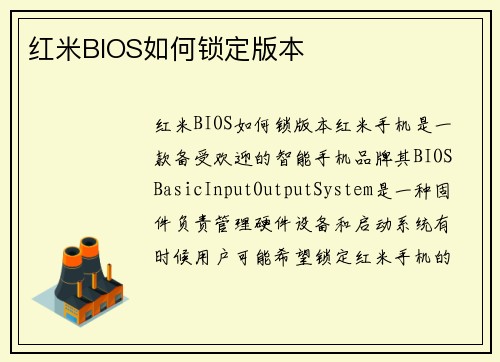 红米BIOS如何锁定版本