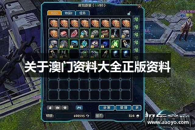 关于澳门资料大全正版资料